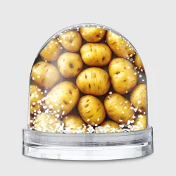 Игрушка Снежный шар Белый картофель
