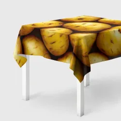 Скатерть 3D Белый картофель
