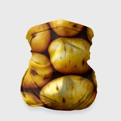 Бандана-труба 3D Белый картофель