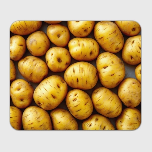 Прямоугольный коврик для мышки Белый картофель