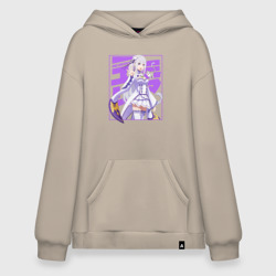 Худи SuperOversize хлопок Re:Zero Эмилия