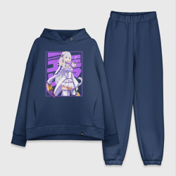 Женский костюм хлопок Oversize Re:Zero Эмилия