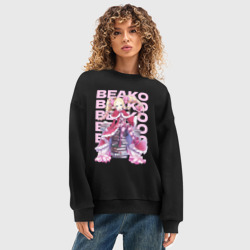 Женский свитшот oversize без начеса хлопок Re:Zero Беатрис - фото 2