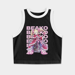 Женская укороченная майка-топ хлопок Re:Zero Беатрис