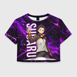Женская футболка Crop-top 3D Субару Re:Zero