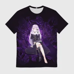 Мужская футболка 3D Сателла Re:Zero