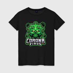 Женская футболка хлопок Corona virus