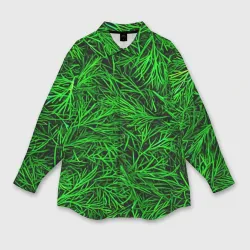 Женская рубашка oversize 3D Укропчик