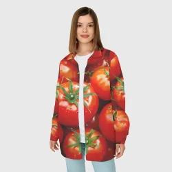 Женская рубашка oversize 3D Помидоры - фото 2