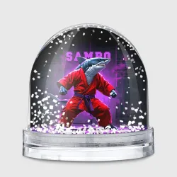Игрушка Снежный шар Акула самбист