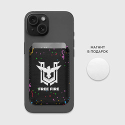 Картхолдер Magsafe магнитный Free Fire конфети - фото 2