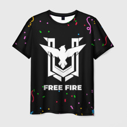 Мужская футболка 3D Free Fire конфети