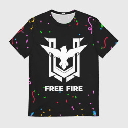 Мужская футболка 3D Free Fire конфети