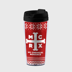 Термокружка-непроливайка Новогодний My Chemical Romance