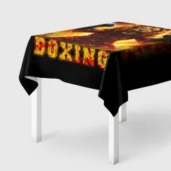 Скатерть 3D Лев боксер