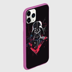 Чехол для iPhone 11 Pro матовый Darth Vader on black - фото 2