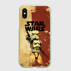 Чехол для iPhone XS Max матовый Звездные войны - клон