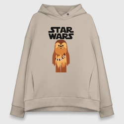 Женское худи Oversize хлопок Чубакка - Звездные войны