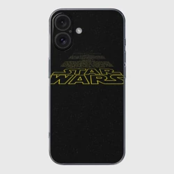Чехол для iPhone 16 силиконовый с защитой камеры Star Wars - вступительные титры