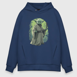 Мужское худи Oversize хлопок Йода - Звездные войны