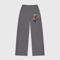 Женские брюки oversize без начеса хлопок Мастер Йода - Звездные войны