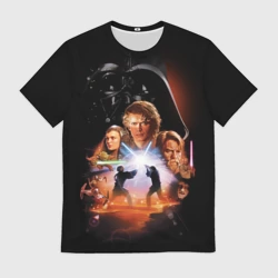 Мужская футболка 3D Звездные войны - Месть ситхов