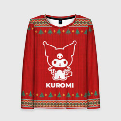 Женский лонгслив 3D Kuromi new year