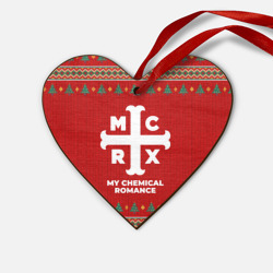 Деревянная игрушка Сердце My Chemical Romance new year