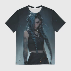 Мужская футболка 3D Джинкс в реалистичном стиле