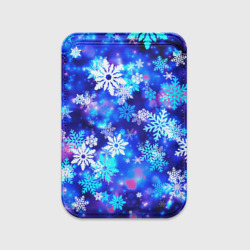 Картхолдер Magsafe магнитный Яркие узоры снежинок