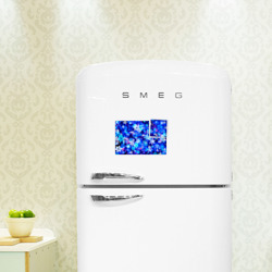 Магнитный плакат 3Х2 Яркие узоры снежинок - фото 2