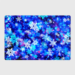 Магнитный плакат 3Х2 Яркие узоры снежинок