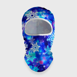 Балаклава 3D Яркие узоры снежинок