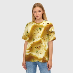 Женская футболка oversize 3D Пюрешка - фото 2