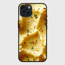 Чехол силиконовый для Apple iPhone 15 матовый Пюрешка