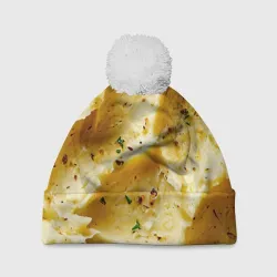 Шапка 3D c помпоном Пюрешка