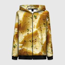 Женская толстовка 3D на молнии Пюрешка