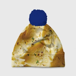 Шапка 3D c помпоном Пюрешка