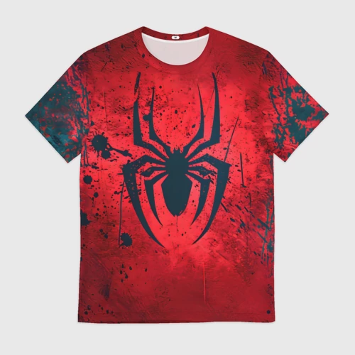 Мужская футболка 3D с принтом Душа героя: Человек-паук, вид спереди #2