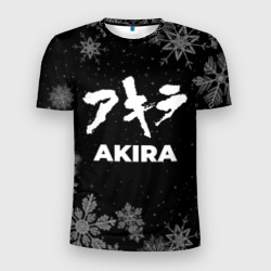 Мужская футболка 3D Slim Снежный Akira