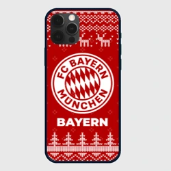 Чехол для iPhone 12 Pro Новогодний Bayern с оленями