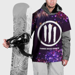 Накидка на куртку 3D Праздничный Three Days Grace