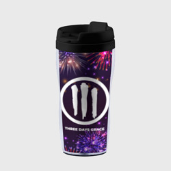 Термокружка-непроливайка Праздничный Three Days Grace