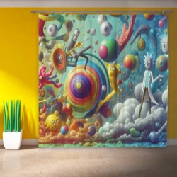 Фотошторы Рик Санчес - граффити - фото 2