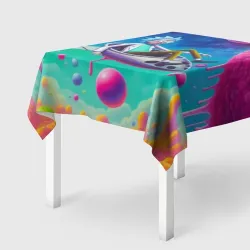 Скатерть 3D Рик в космической лодке - сюрреализм