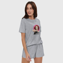 Женская пижама с шортиками хлопок Моя геройская академия герой Урарака  - фото 2