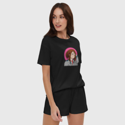 Женская пижама с шортиками хлопок Моя геройская академия герой Очако Урарака  - фото 2