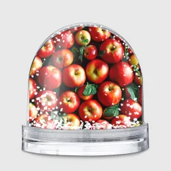 Игрушка Снежный шар Красные яблоки