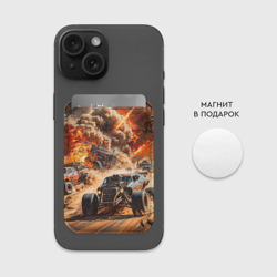 Картхолдер Magsafe магнитный Mad Max - explosion cars - фото 2