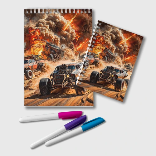 Блокнот Mad Max - explosion cars
